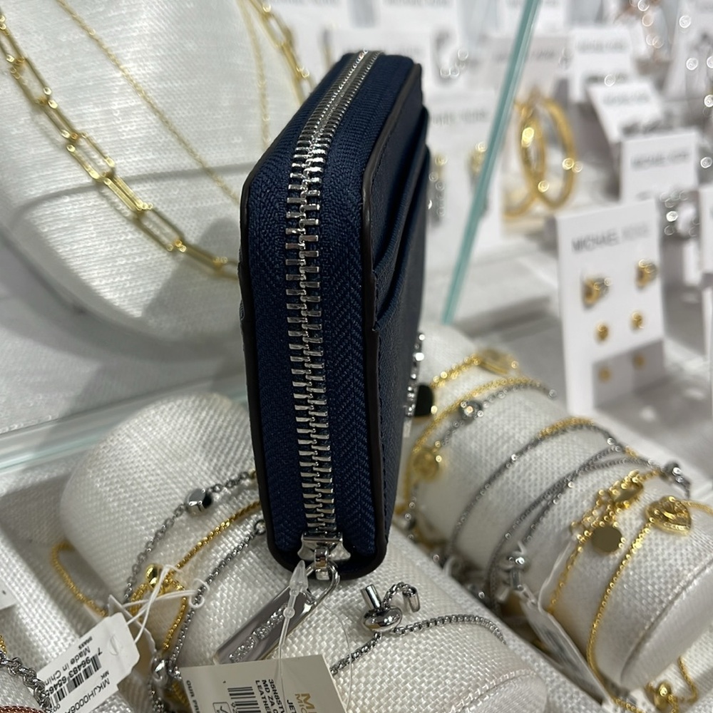 Michael Kors Navy Card Holder - Picture 3 of 16